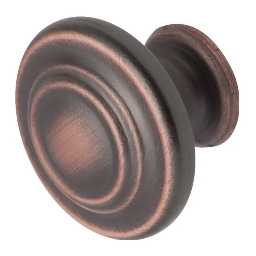 Seasons 1 ¼” Decorative Zinc Cabinet Knob Venetian Bronze Finish, 5PK #805176